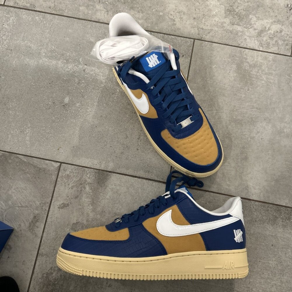 Nike Air Force 1 Low SP x UNDFTD Men's Size 10.5 Blue/ White/ Gold DM8462-400